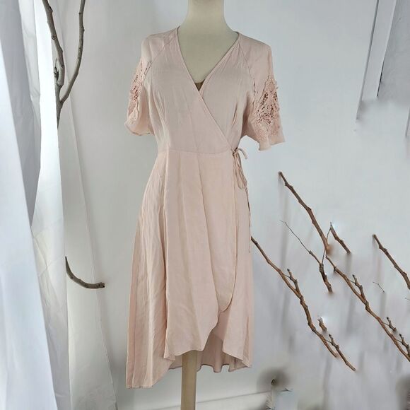 Astr the label peach blush true wrap dress - Picture 1 of 10